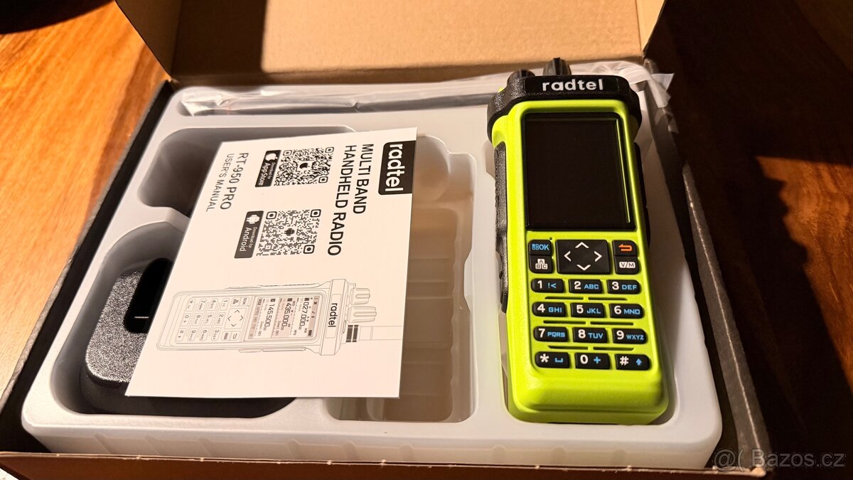 Radtel 950 PRO zeleny, novy, GPS, APRS, TOP