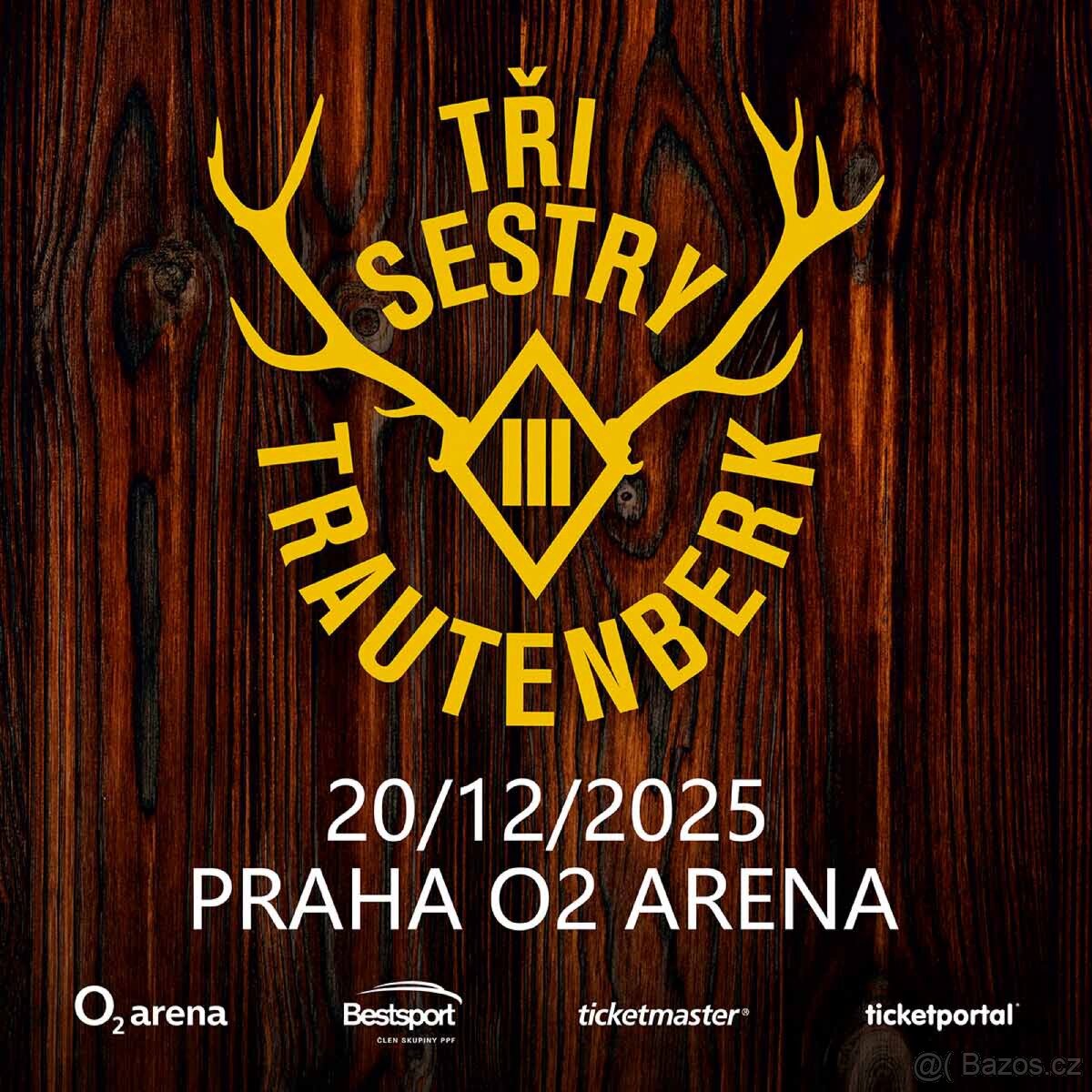 4x VIP vstupenka na TŘI SESTRY – O2 Arena