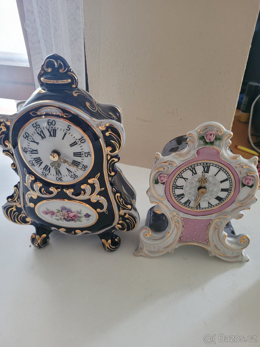 Prodám porcelánové hodiny.