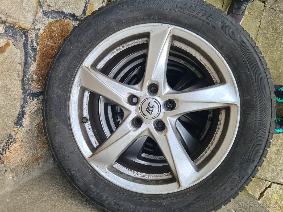 Kola 5x112 17" a zimní pneumatiky 215/55/17