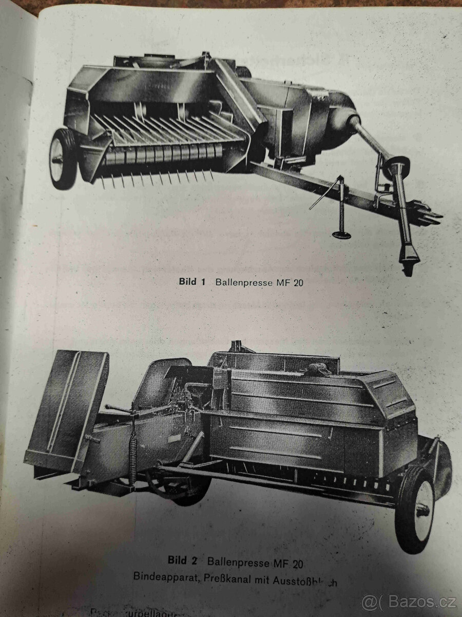 Lis na malé balíky Massey Ferguson MF15