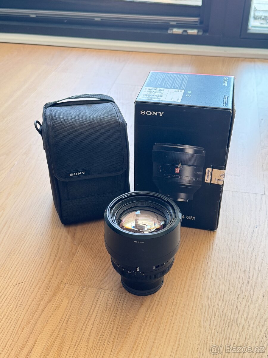 Prodám objektiv Sony FE 85mm f1.4 GM