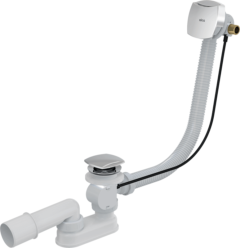 ALCAPLAST - Sifon vanový napouštěcí 60cm chrom/kov