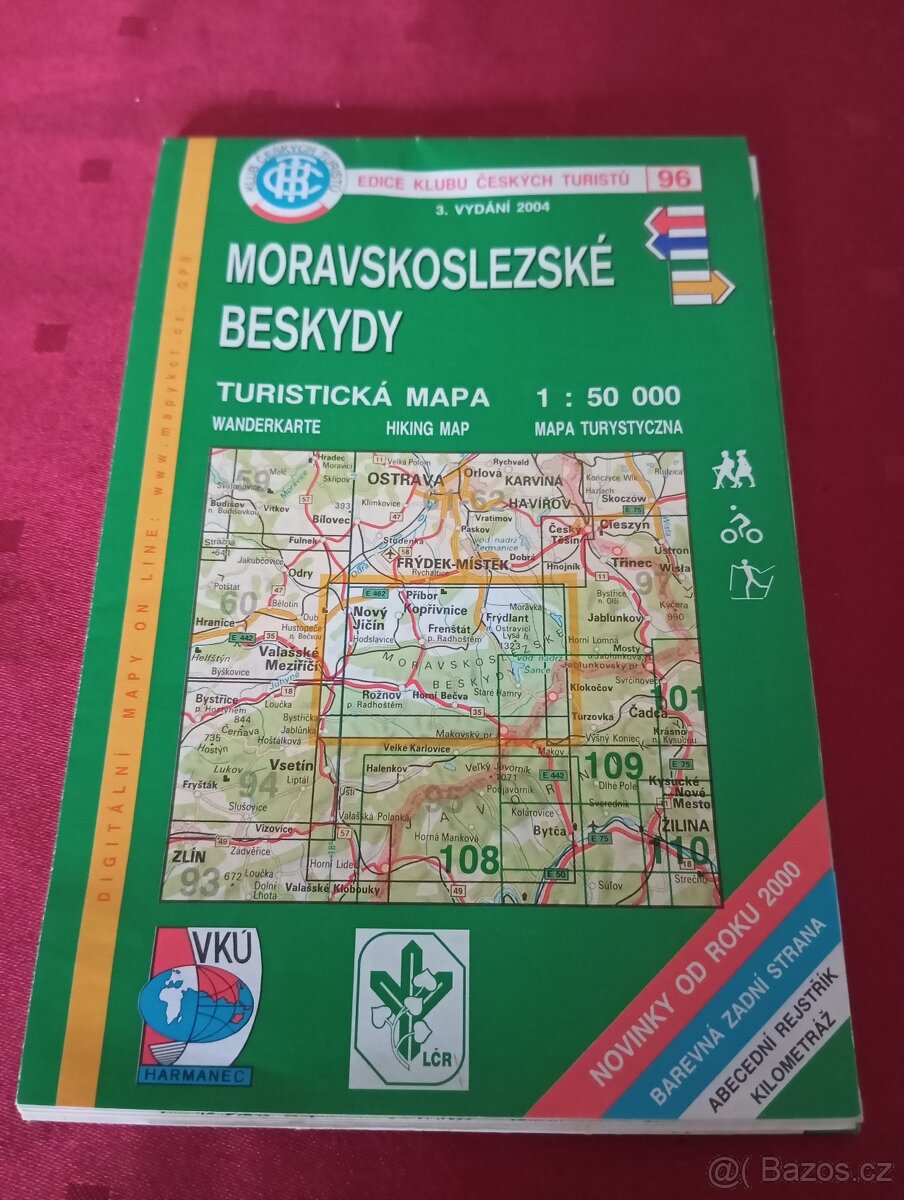 Starší turistické mapy