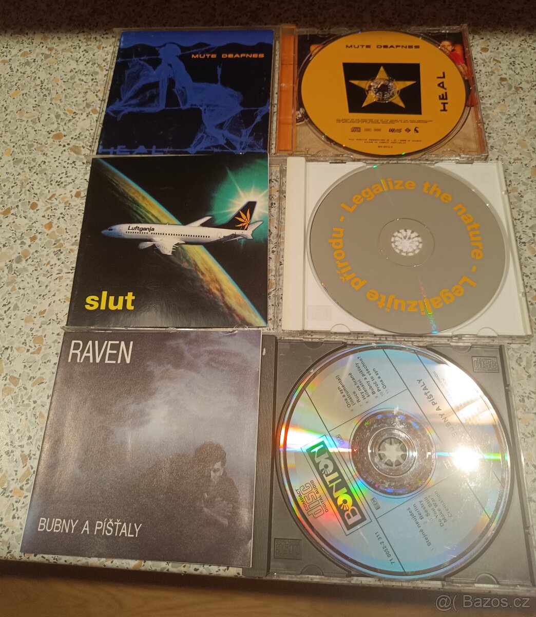 Prodám 3x česká CD: SLUT, RAVEN, MUTE DEAFNES
