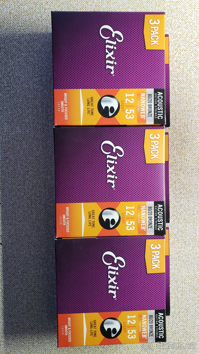 Struny Elixír 12/53 3Pack