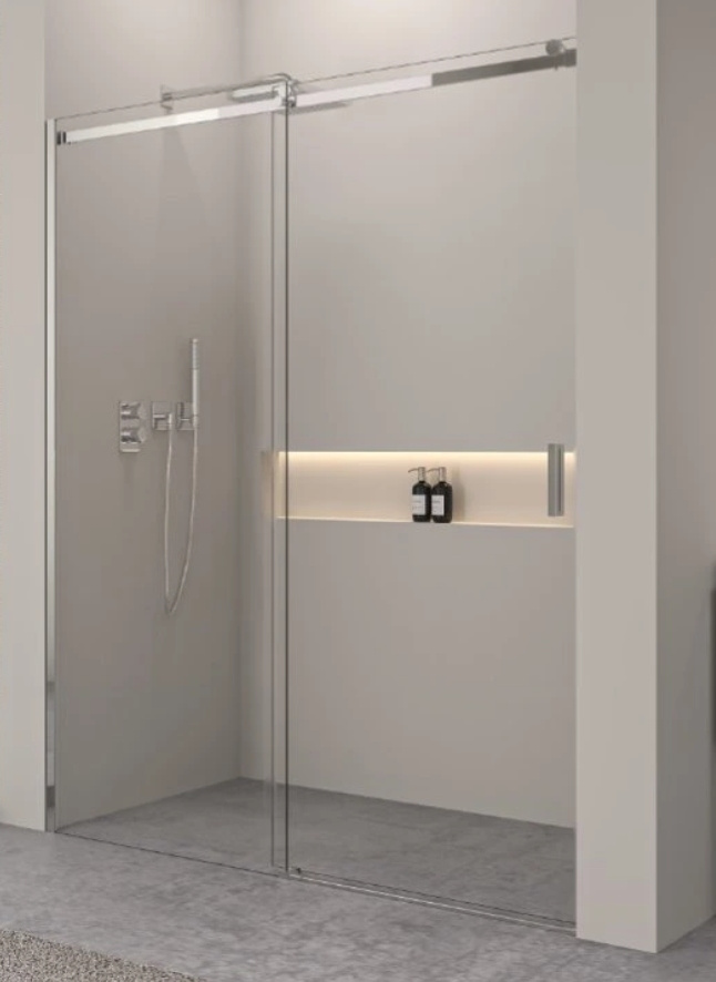 Nové skleněné posuvné dveře 120x195 cm do niky sprchový kout