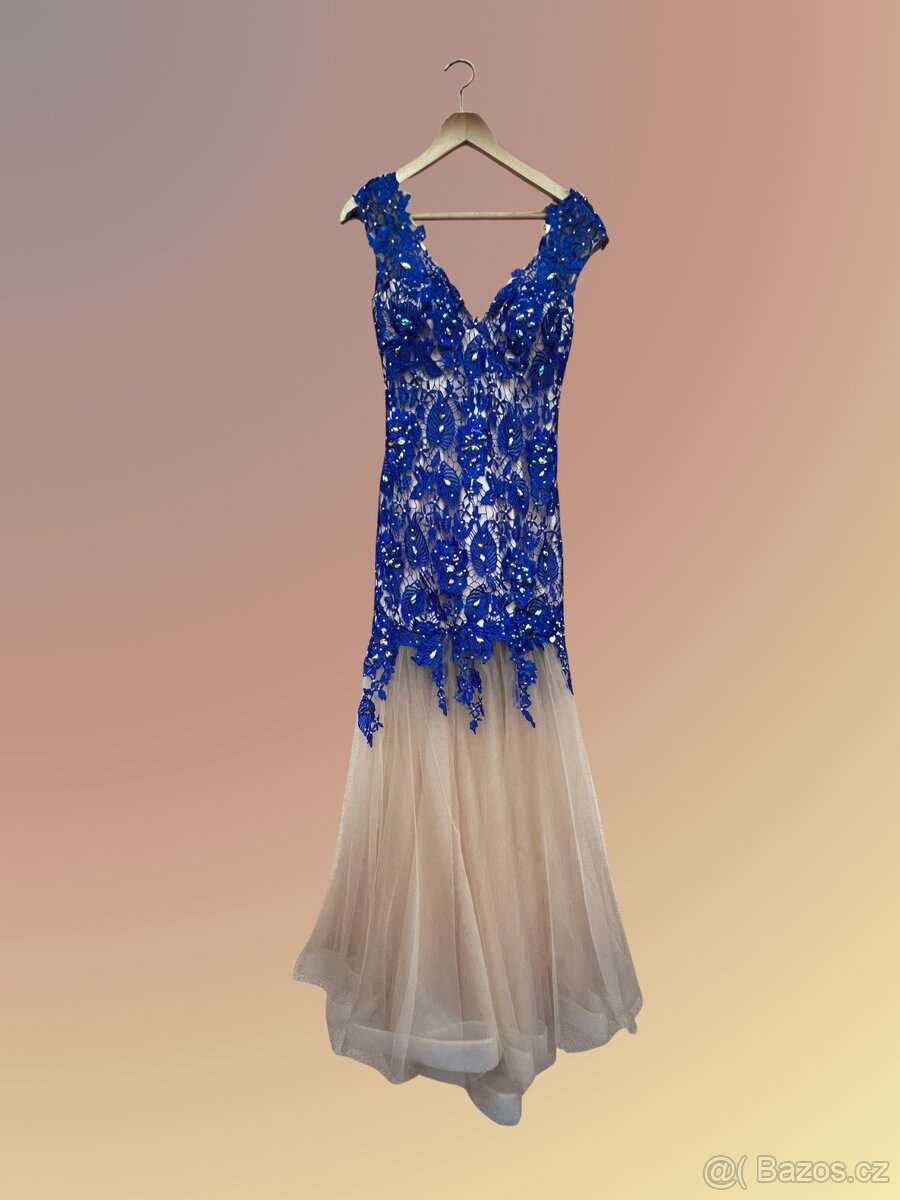 Plesové šaty vel.4 (cca 36-38)