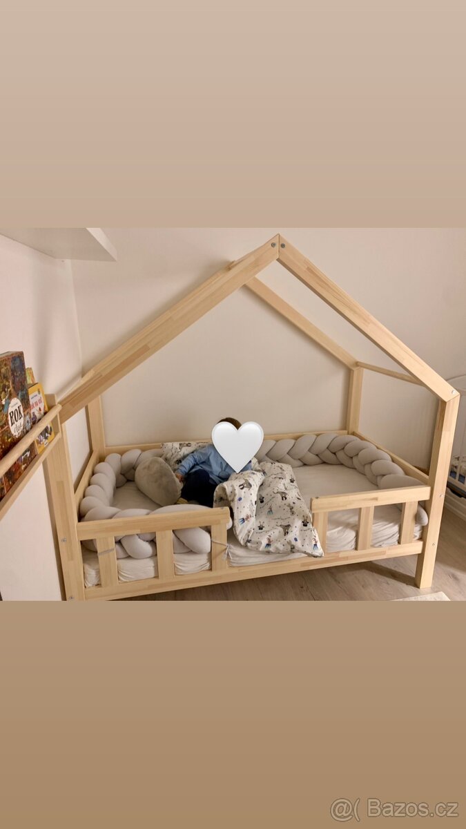 Domečková postel Elis design, vč. matrace