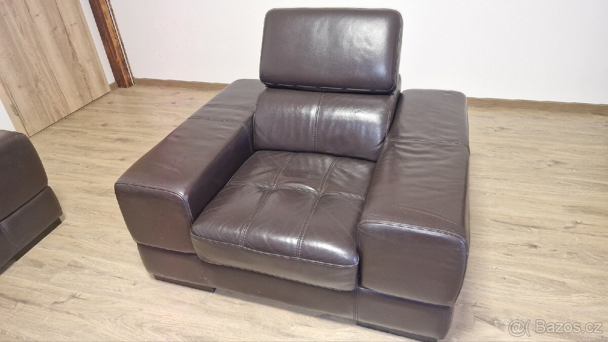 Kožená sedačka