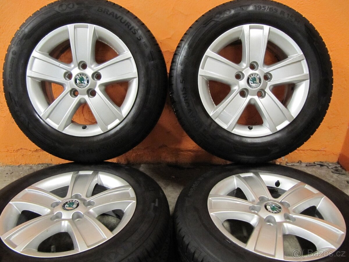 Alu Škoda R15 + 195/65/15