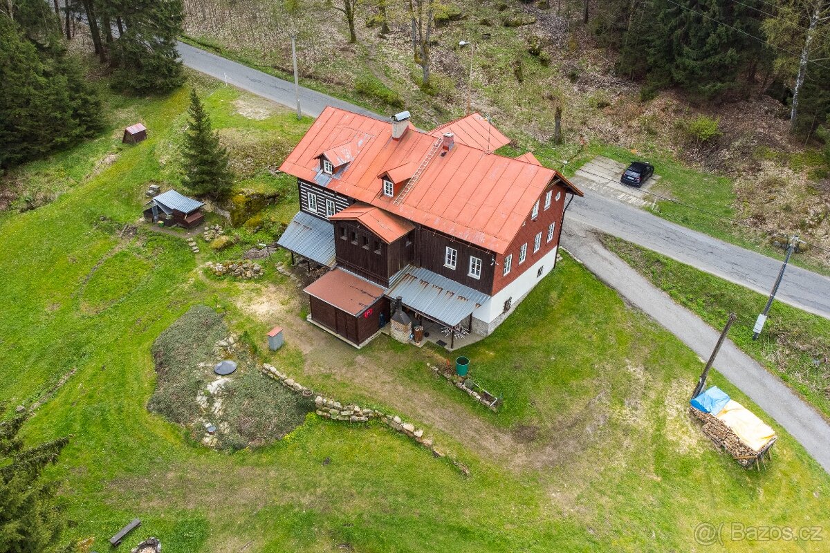 prodej horské chaty Olympia vč. pozemků -Josefův Důl