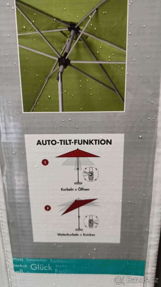 Zahradní slunečník Doppler Active AUTO-TILT 320cm-nový