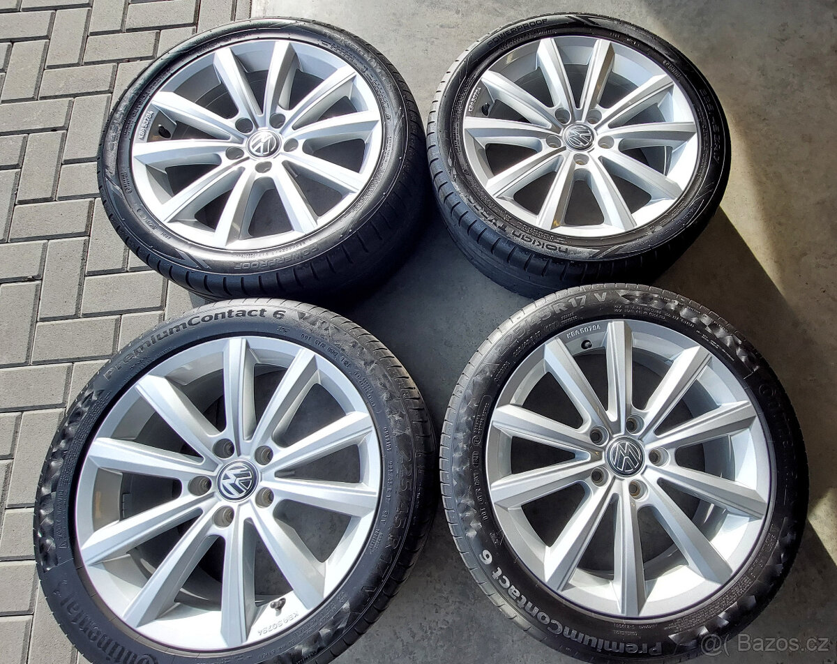 Originální alu kola VW Merano 7Jx17 ET45 + 225/45 R17