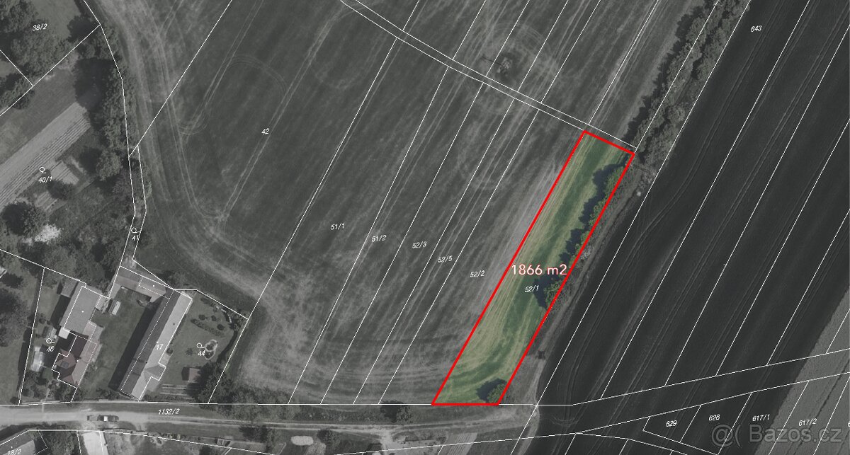 Prodej stavebního pozemku 1866 m²