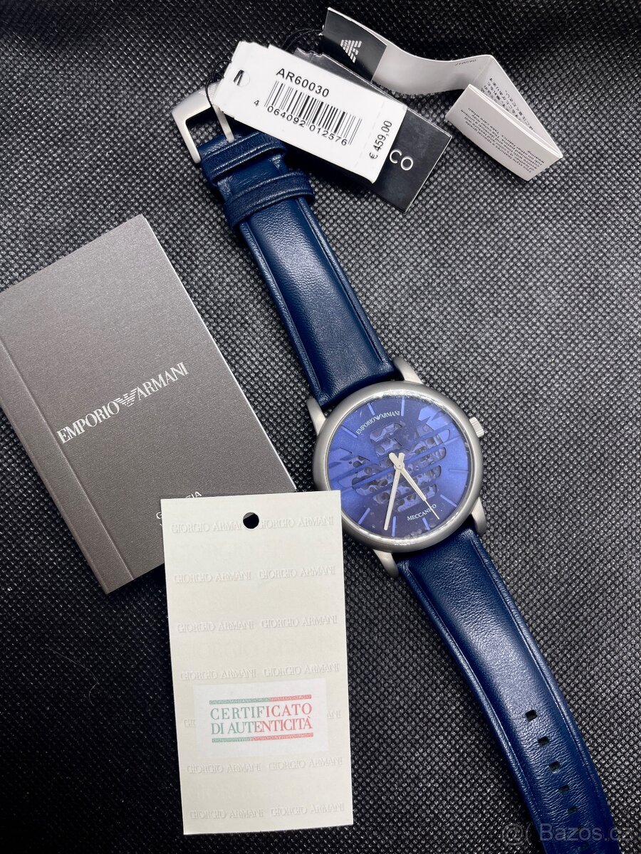 Emporio Armani Automatic AR60030 Luigi Semi Skeleton Dial Mo