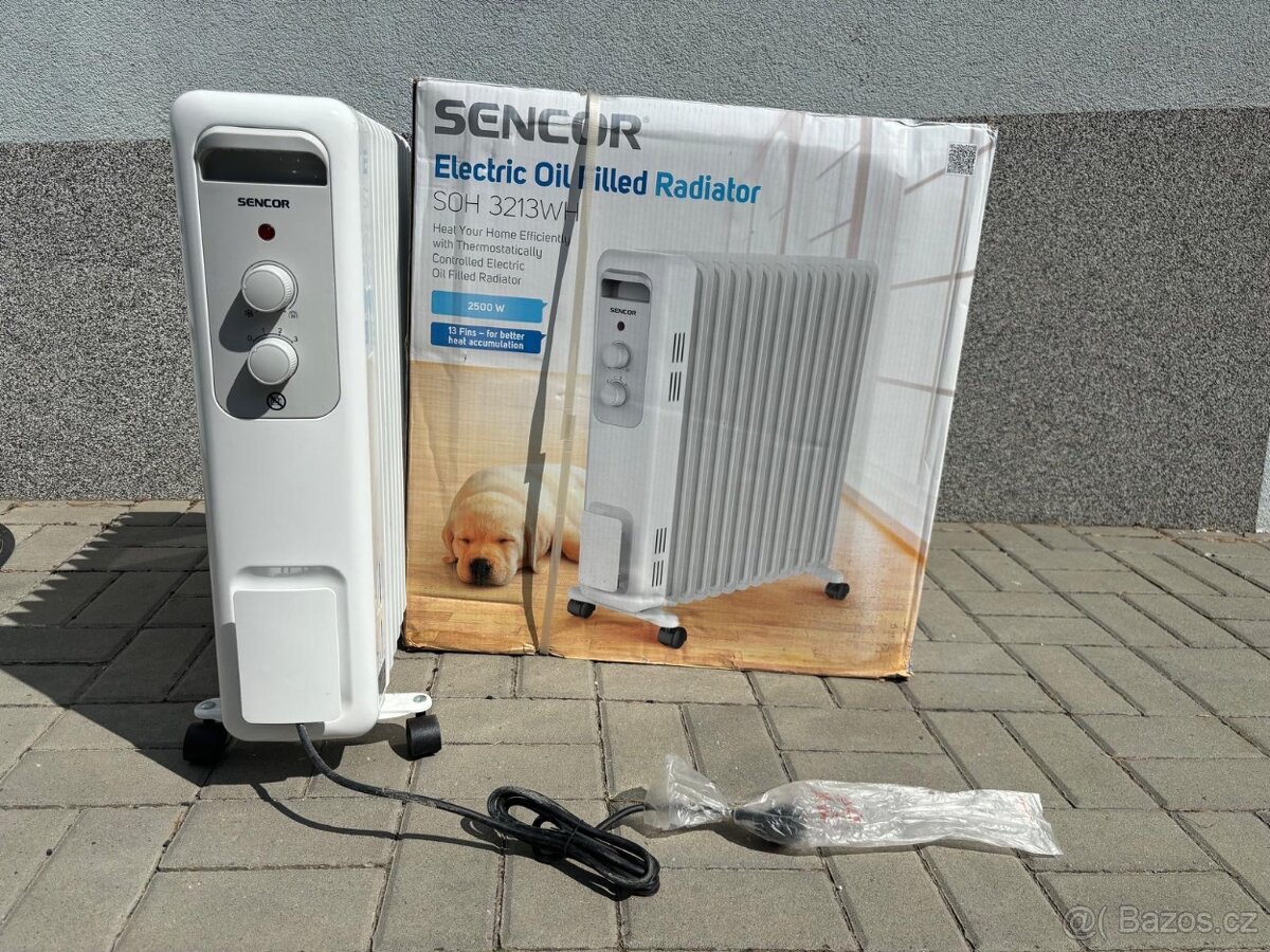 NOVÝ Sencor olejový radiátor