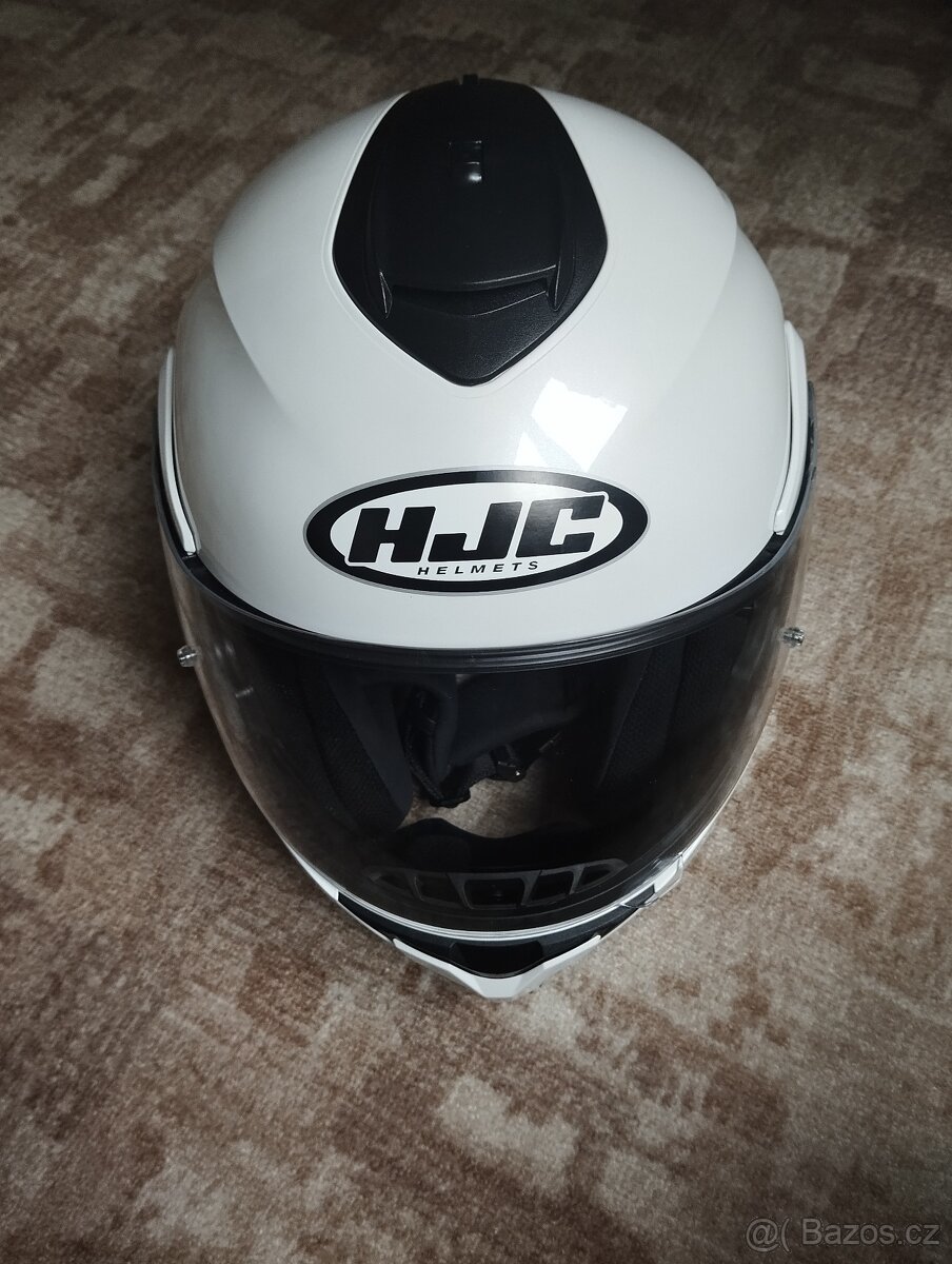 Výklopná helma HJC C91N Solid pearl white