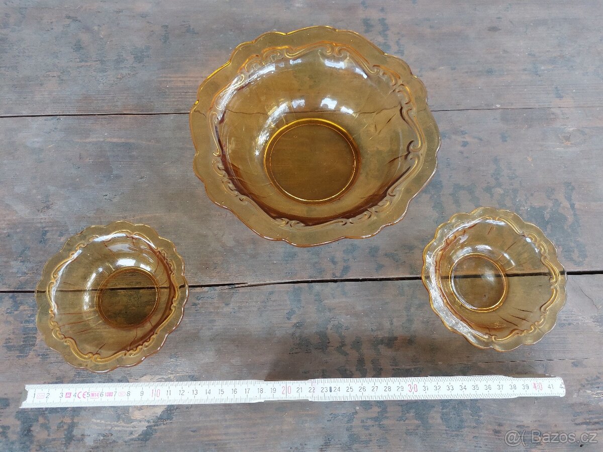 Sklenene misky - sada