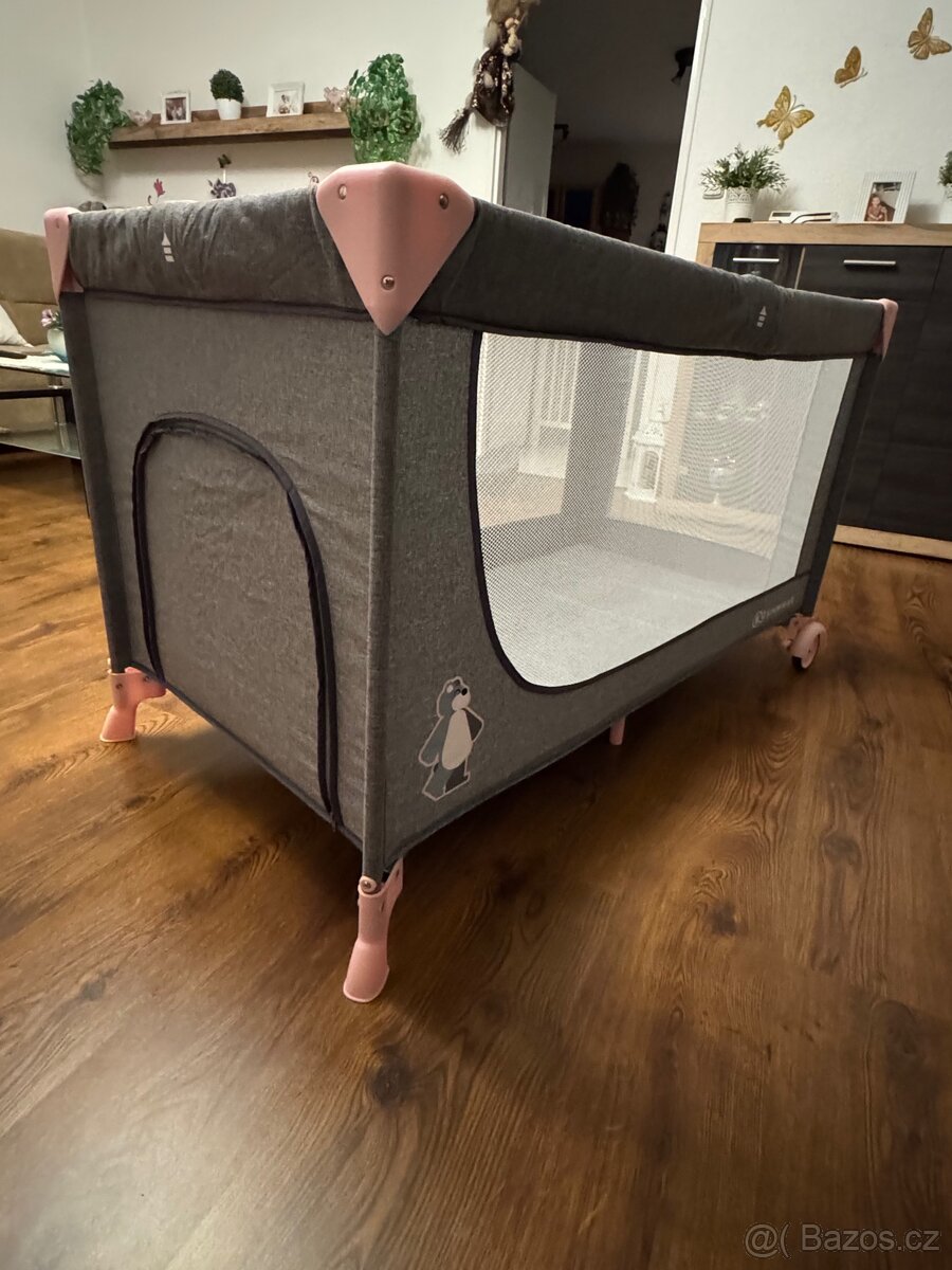 Cestovní postýlka Kinderkraft Joy + matrace 8cm