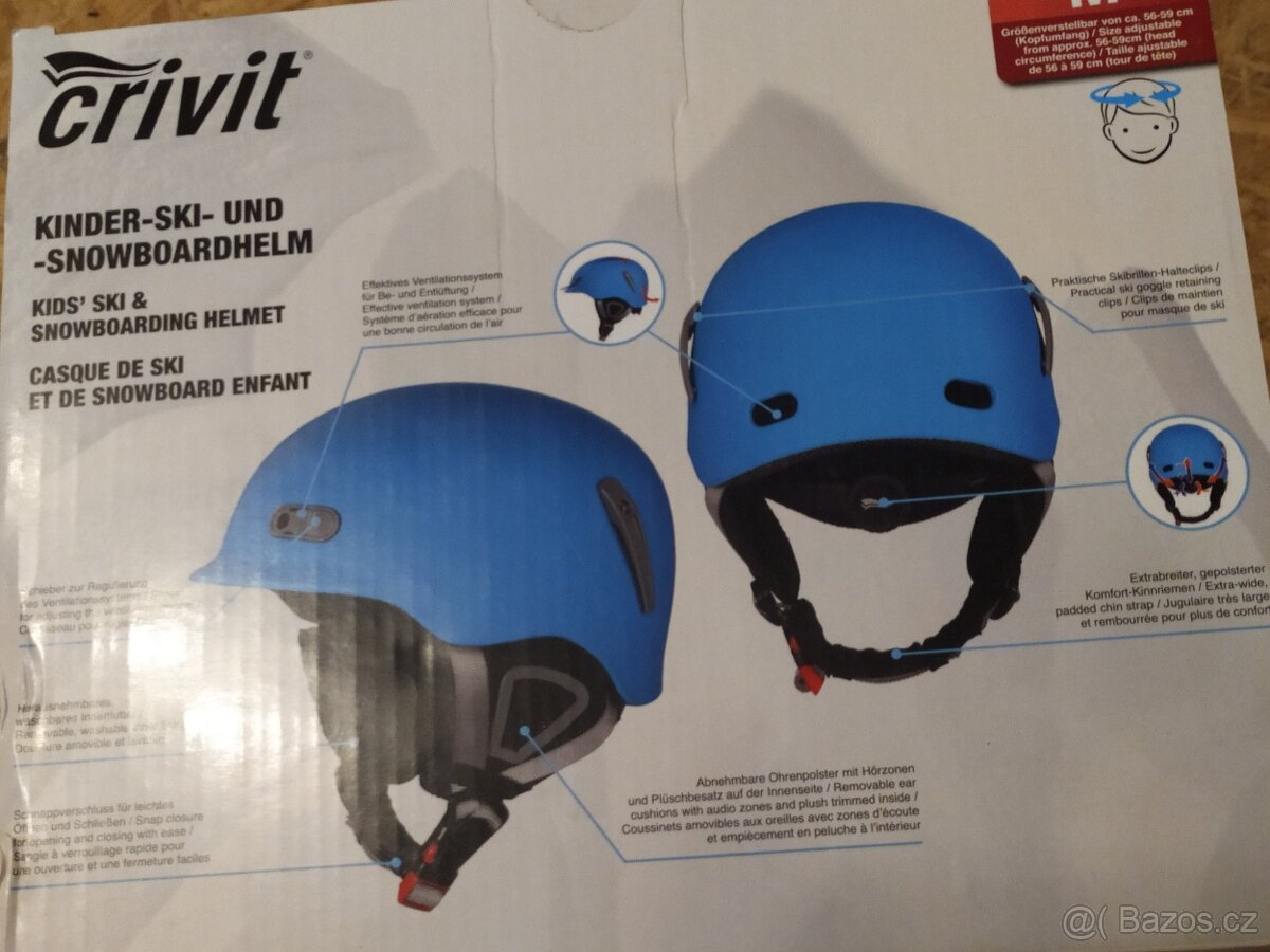 Lyžařská a snowboardová dětská helma