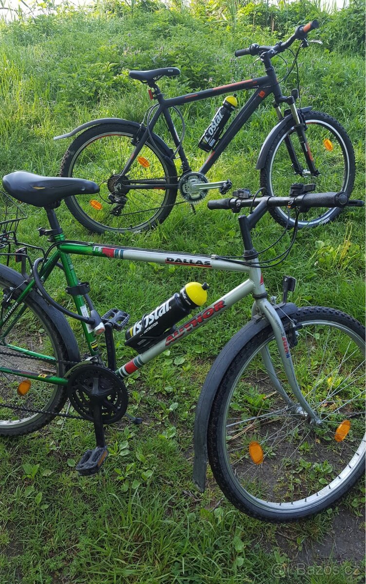 Dvě Horské kola AUTHOR a LEADER FOX