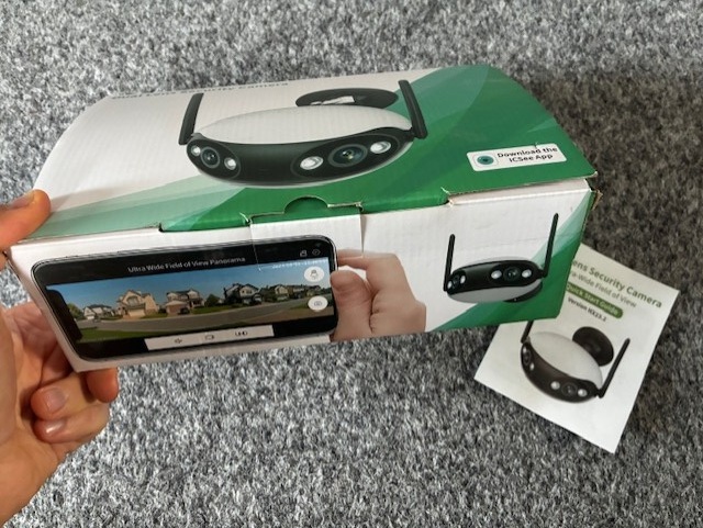 Bezpečnostní Wi-Fi IP kamera 180° 4MPx AUDIO SD záznam