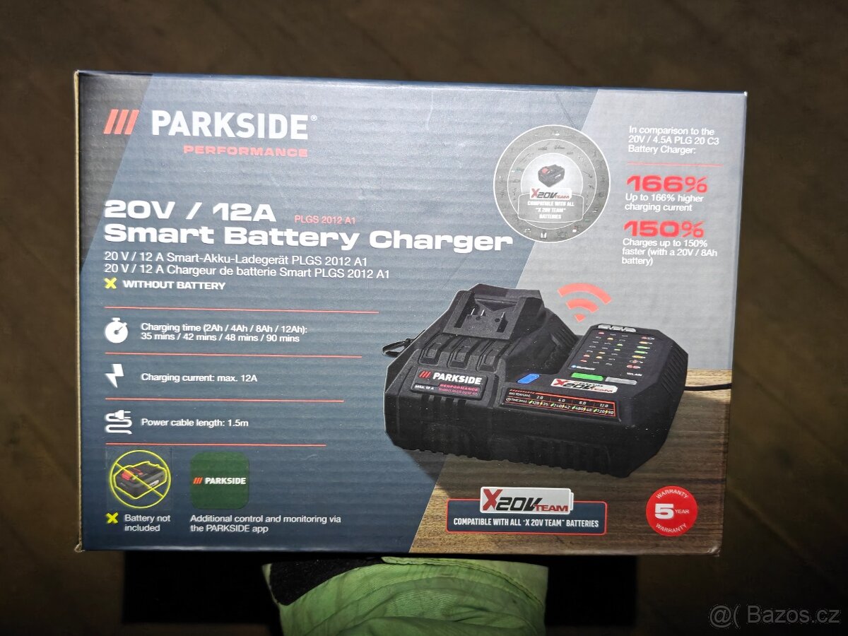 12A Smart Nabíječka Parkside Performance - nová, záruka
