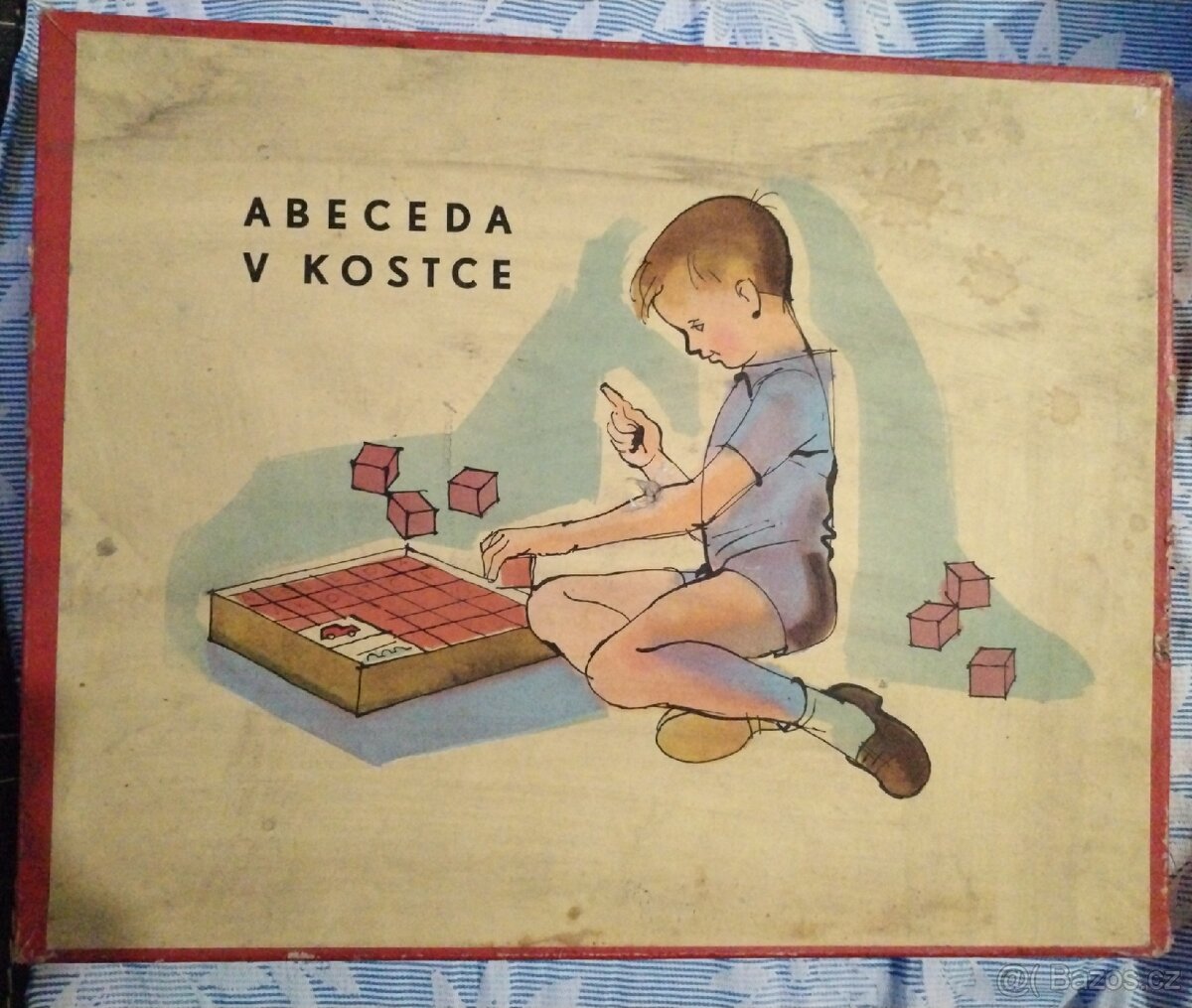 Stará výuková hra Abeceda v kostce
