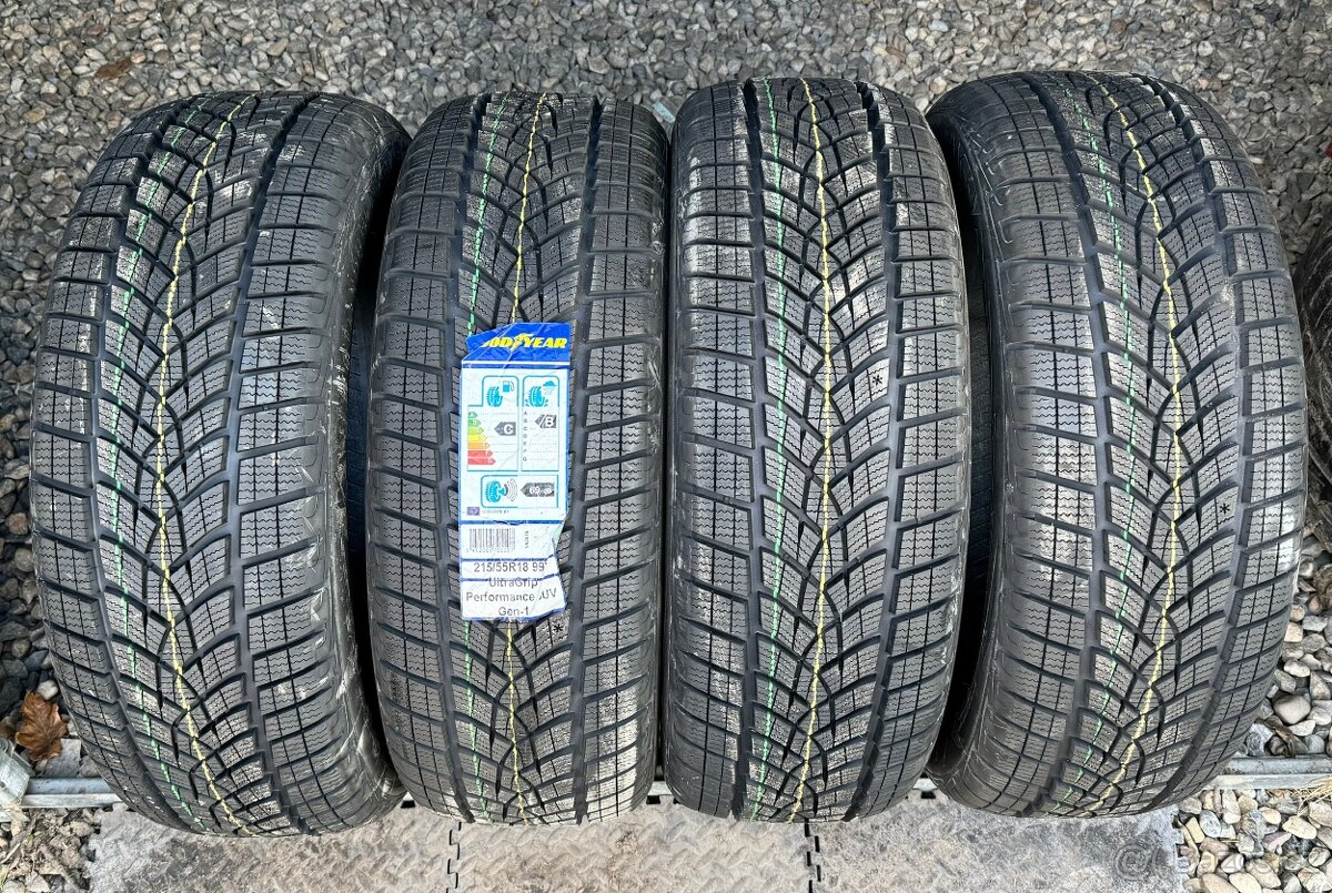 215/55/18 - Goodyear zimní sada pneu