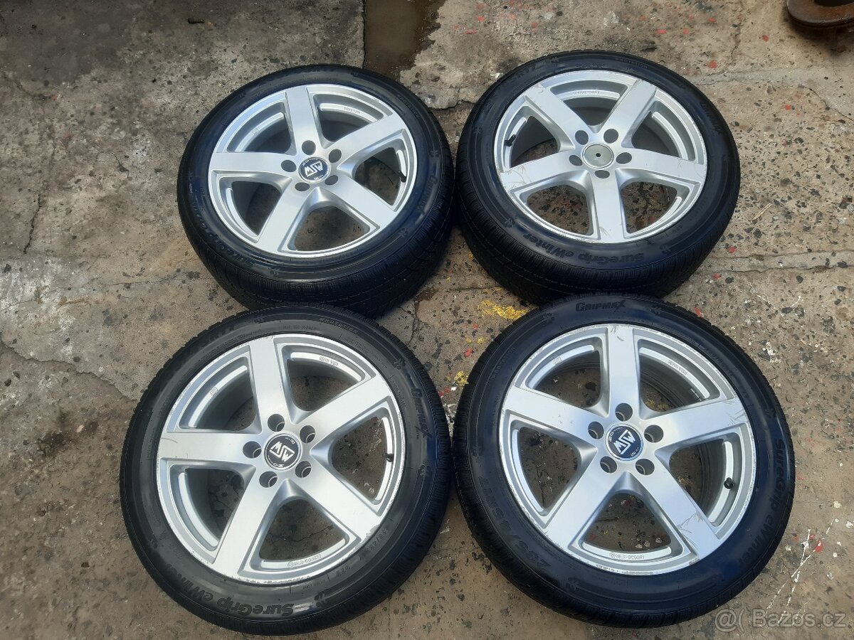 Alu kola 17" rozteč 5x112 VW, Audi , Škoda + zimni pneumati
