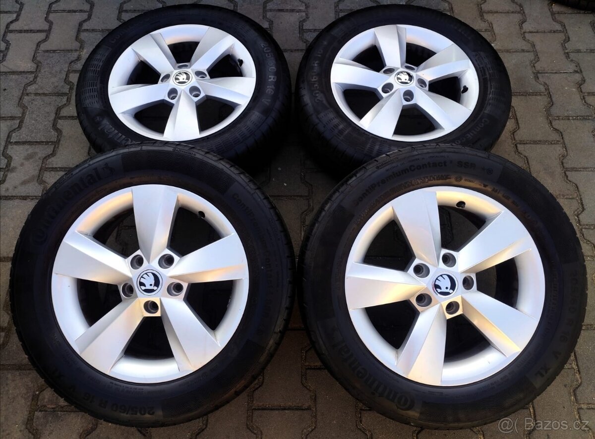 Alu kola originál Škoda Karoq, VW T-Roc 5x112 R16