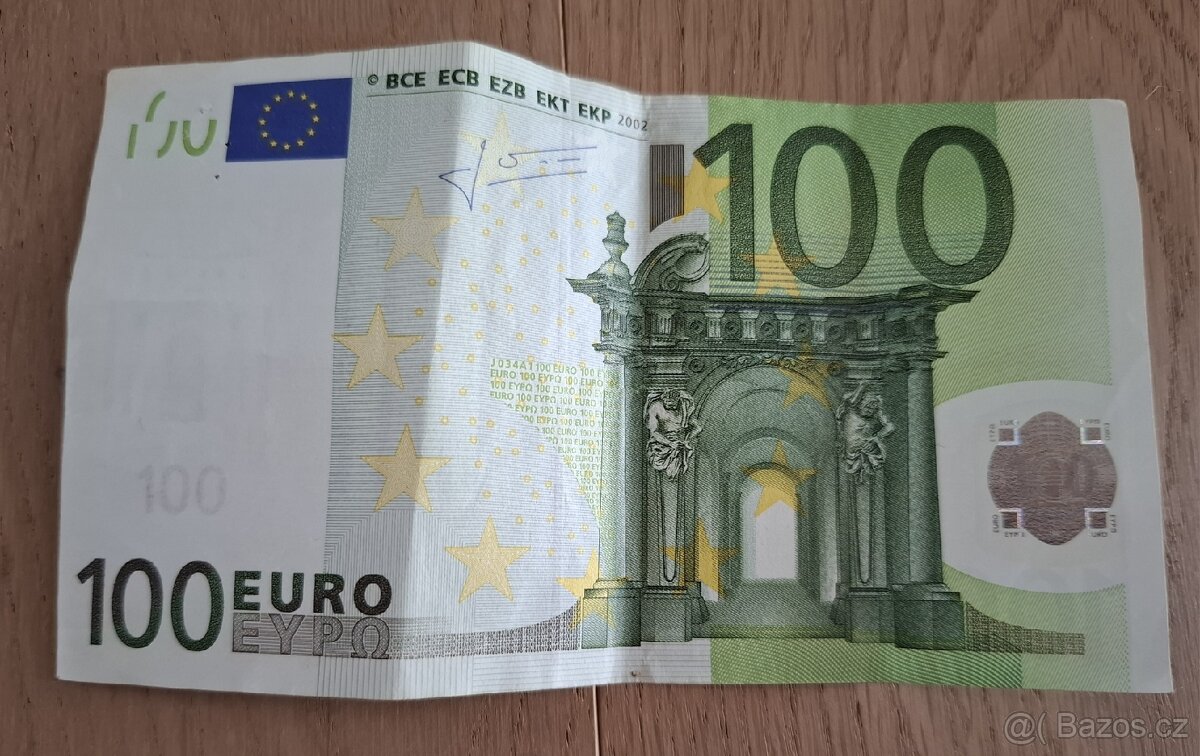 100 EUR bankovka z první série