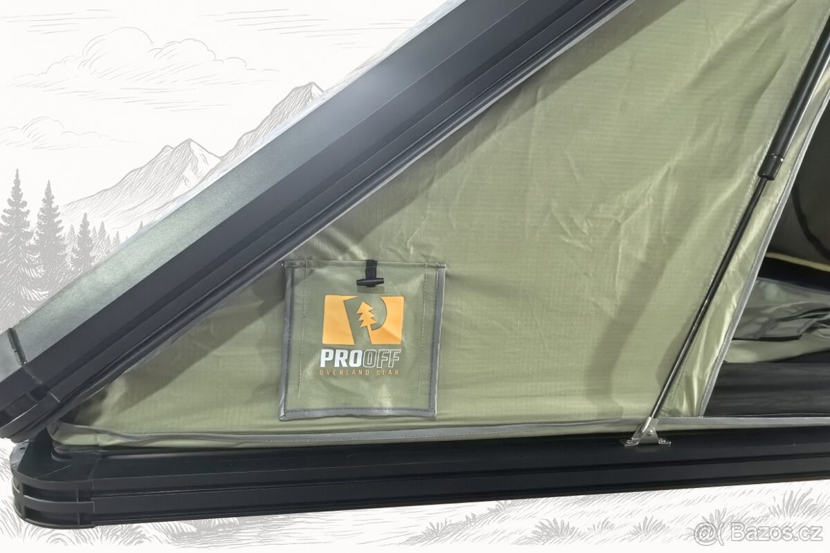 Střešní stan na auto celohliníkový PROOFF Vichren s montáží