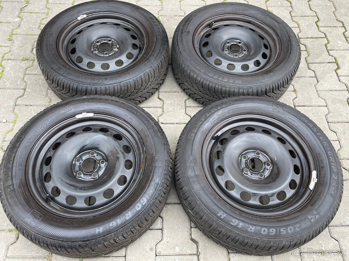 Zimní sada 5x100 Škoda/Volkswagen 205/60 R16