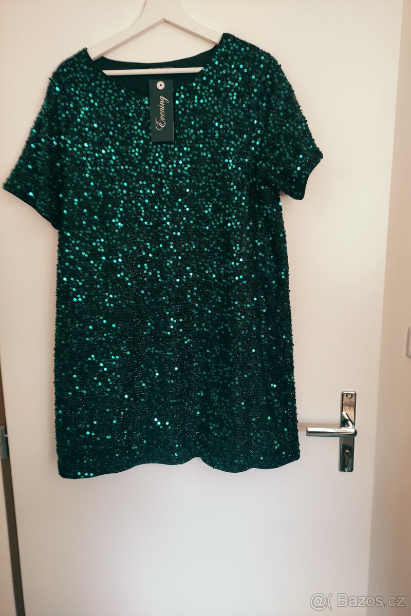 Společenské šaty -v.46, Nové, VÁNOCE, SILVESTR