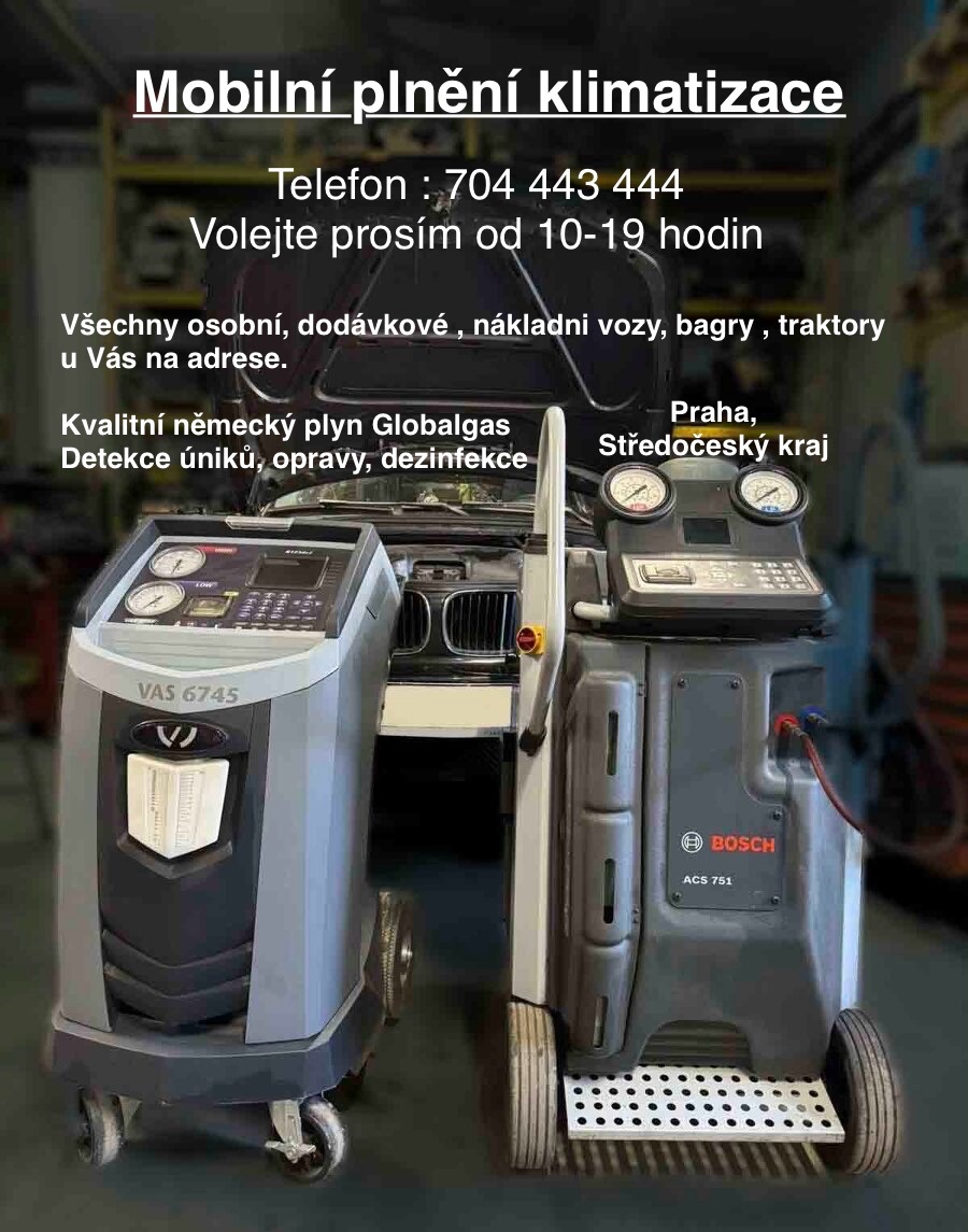 Mobilní plnění a servis klimatizace na vaší adrese