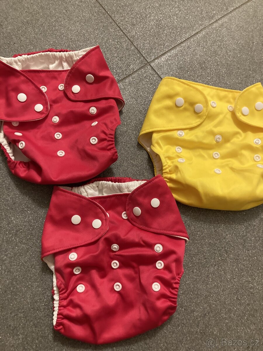 3x Gmini svrchní kalhotky na látkové pleny