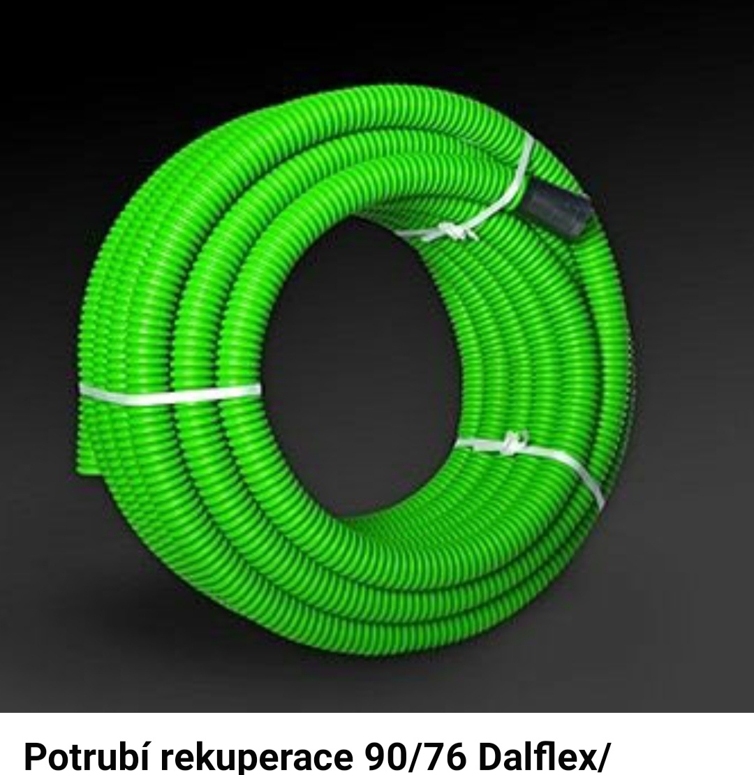 Antibakteriální flexibilní potrubí DALFLEX-Zelená 90 cm
