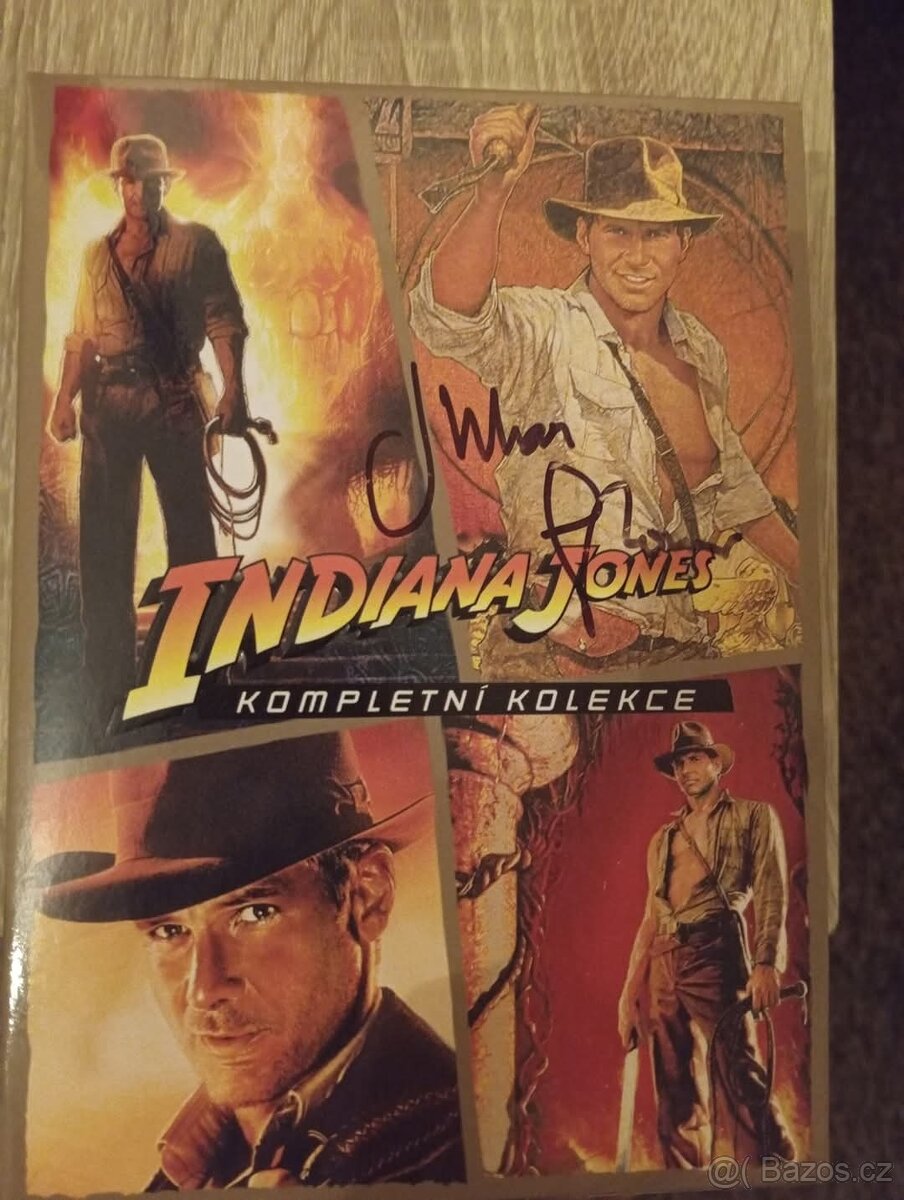 Julian Glover Indiana Jones originál podpis DVD