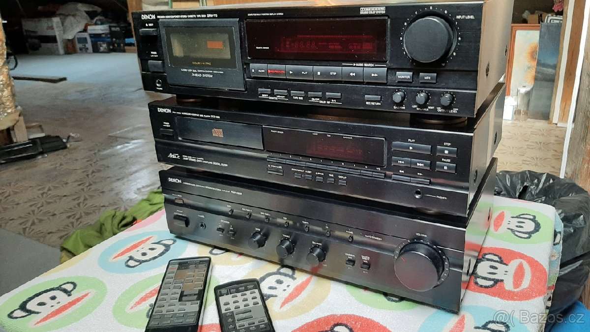 Denon cd, zesilovač, kazette deck