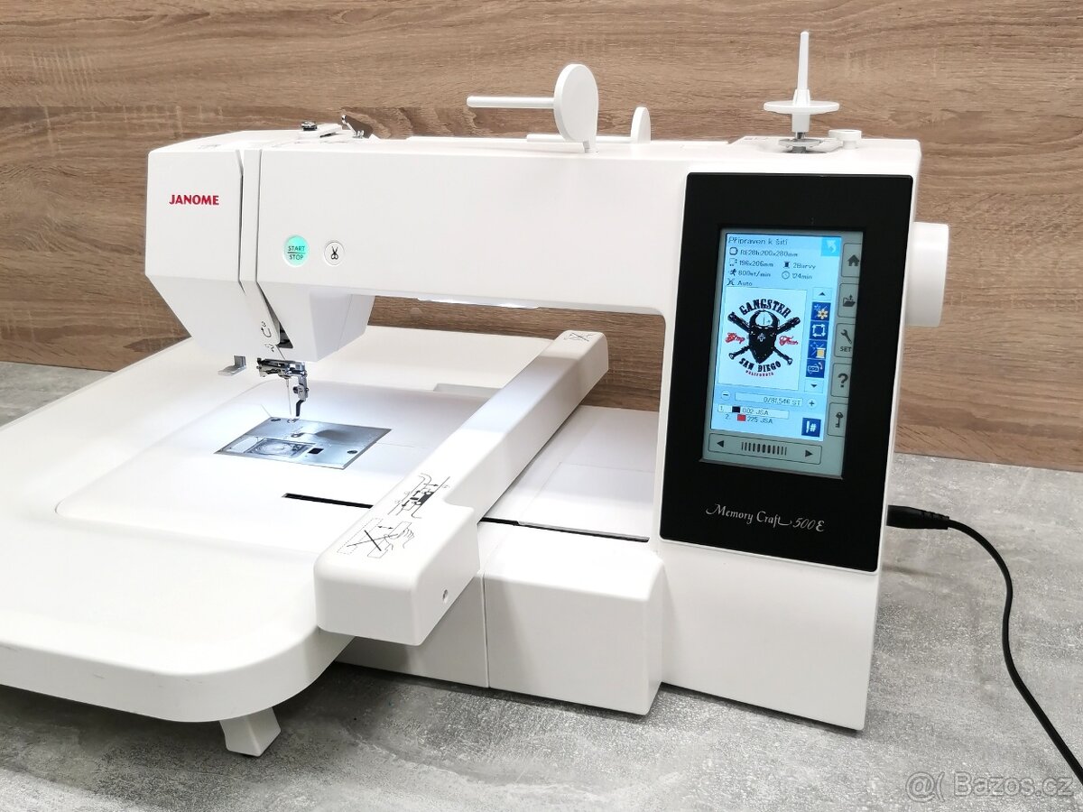 Prodám vyšívací stroj Janome MC500E