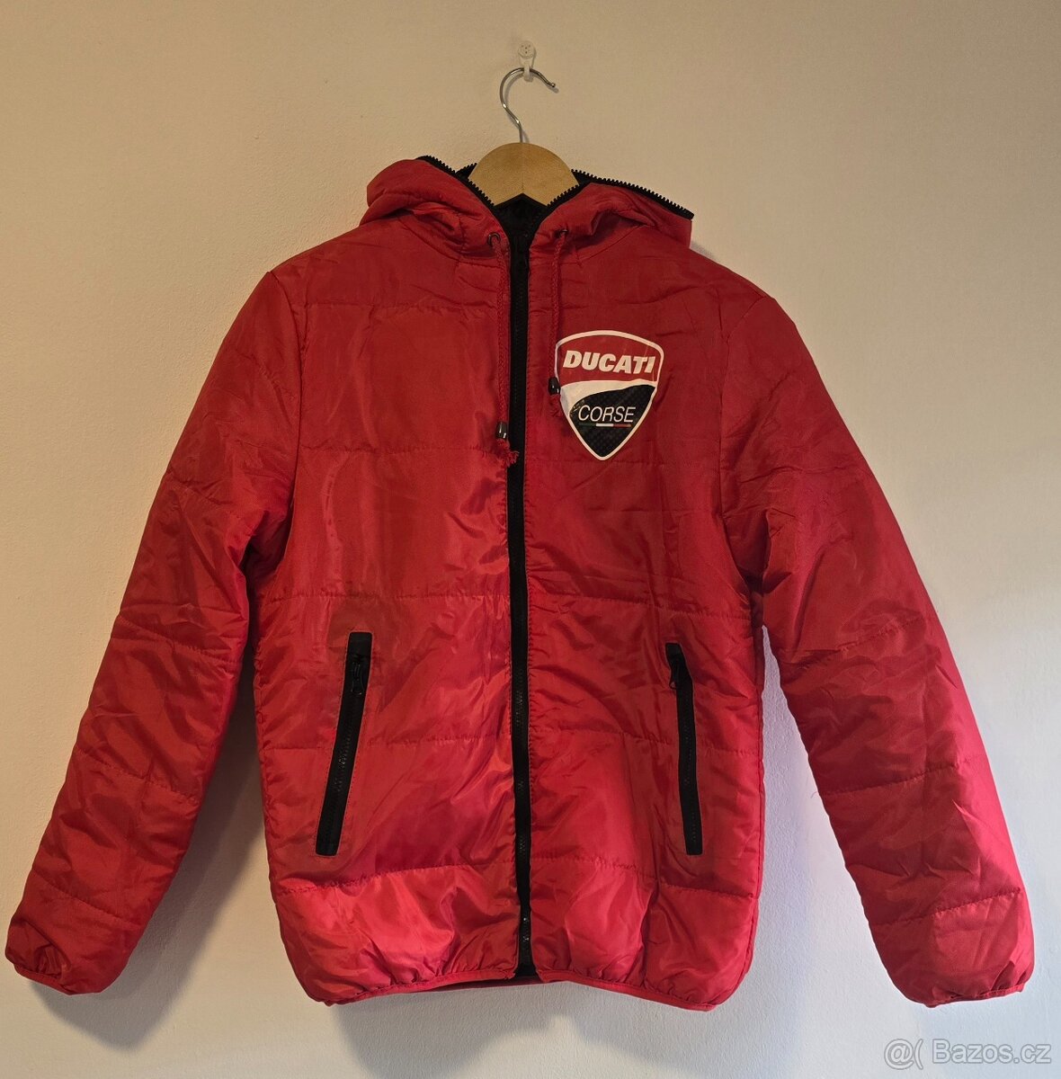 Péřová bunda DUCATI červená