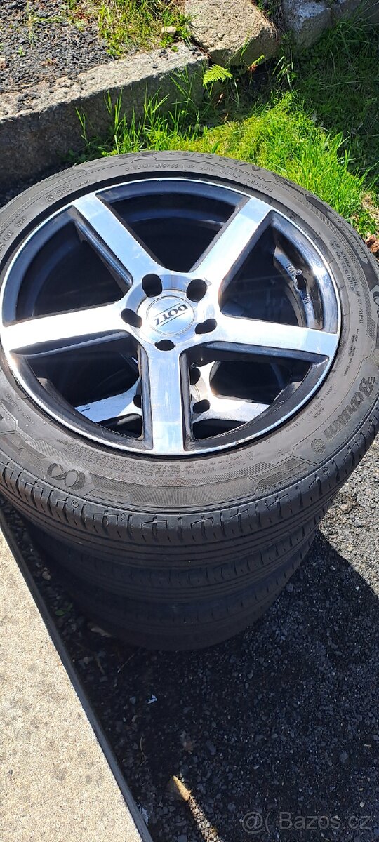 Pneu na alu. diskách 215/55 R 17