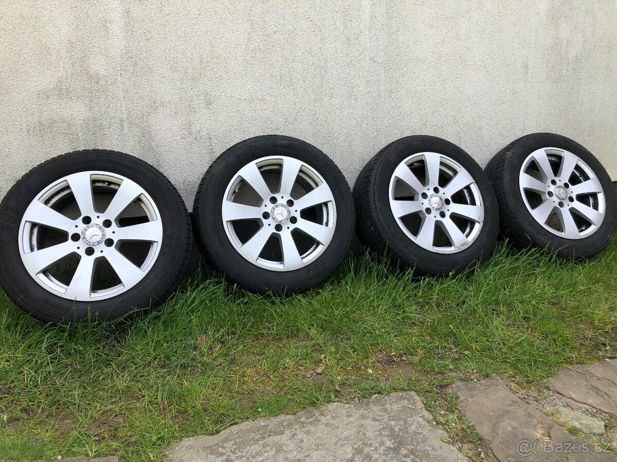 ALU disky 5x112 7jx16 H2 ET43, 66,6 včetně pneu