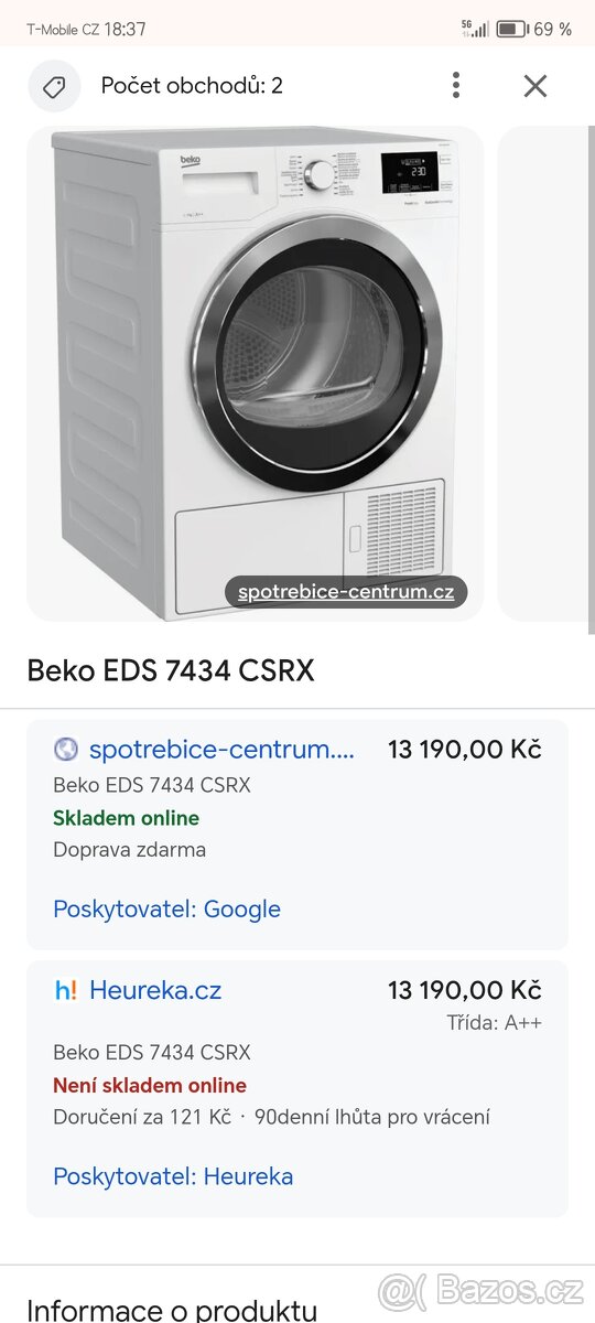 Sušička beko