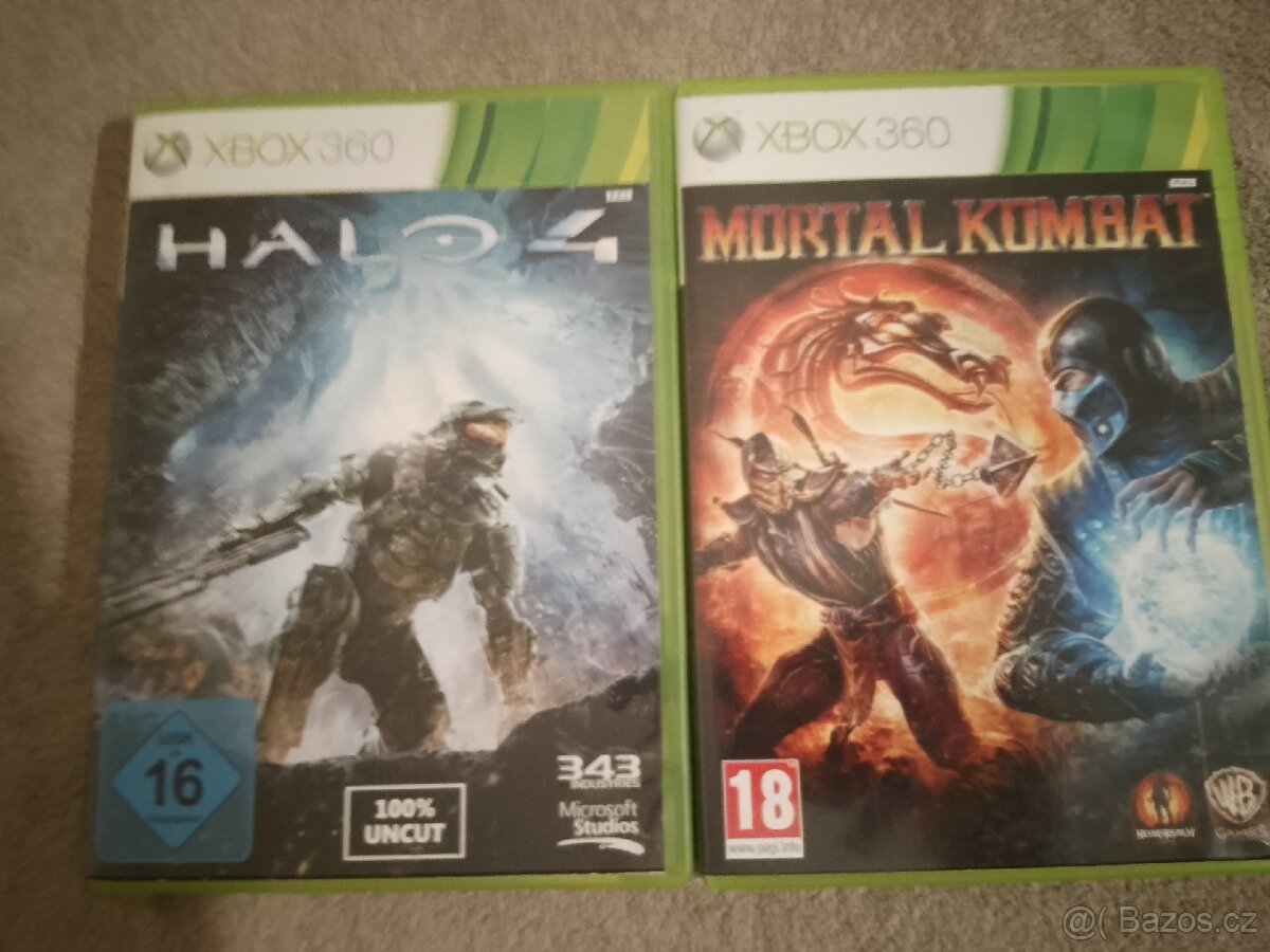 Prodám hry na Xbox 360 , halo 4 , mortal kombat