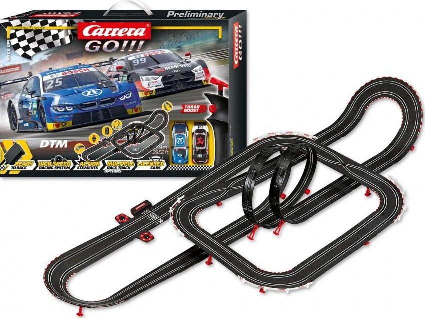 Autodráha Carrera GO DTM + F1 + doplňky