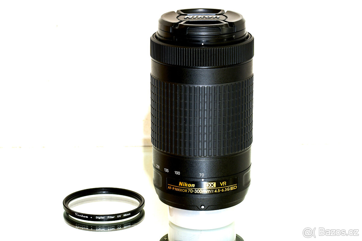Nikon AF-P DX 70-300mm G VR + UV filtr TOP STAV