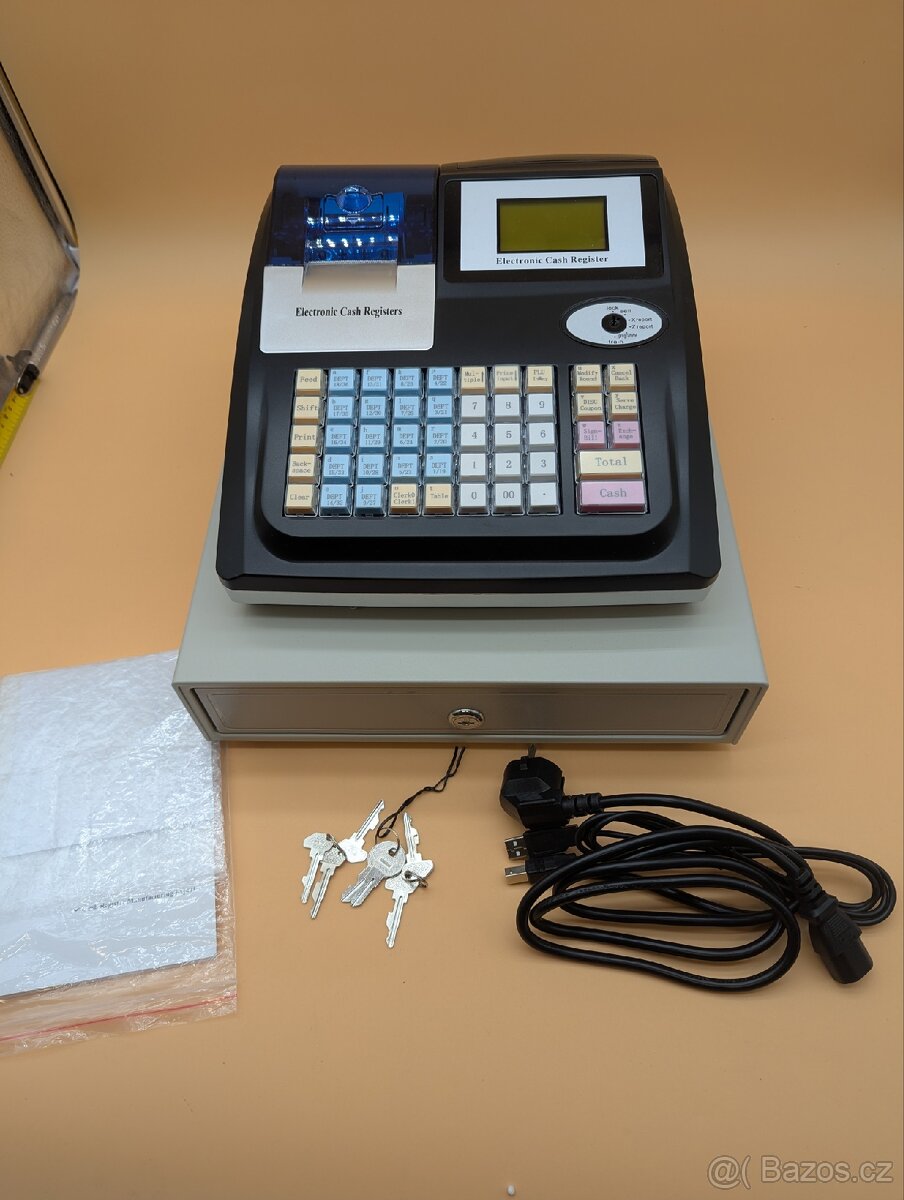 Elektronická pokladna, anglická verze